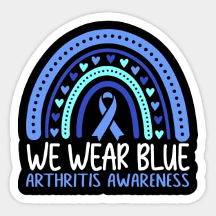 We Wear Blue Arthritis Awareness Sticker